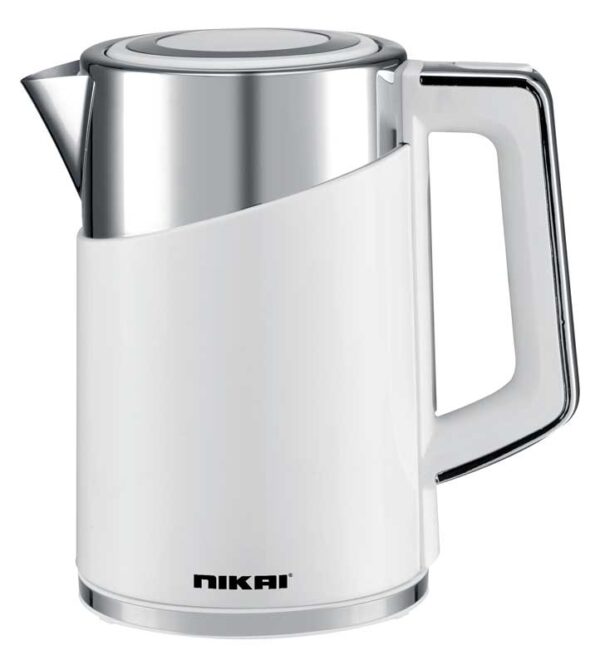 Nikai Kettle 1.7L 2200W Nk820T1 - 1.7 Liter Capacity Double Layer Structure With Lid Locker Black