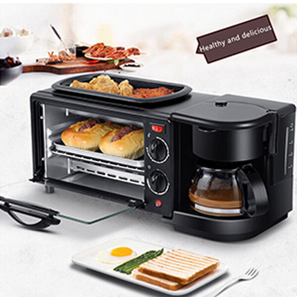 Kodtec Breakfast Maker 3In1 9L 1250W Oven Grill &Amp; Kettle Kt-3709Bm