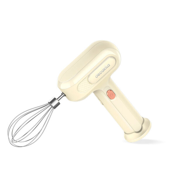 Decakila Hand Mixer 25W 3 Speeds 2 Attachments Rechargeable 1500Mah 2 Pcs Whisk Sticks 1 Pcs Usb Charging Line Kmmx018E