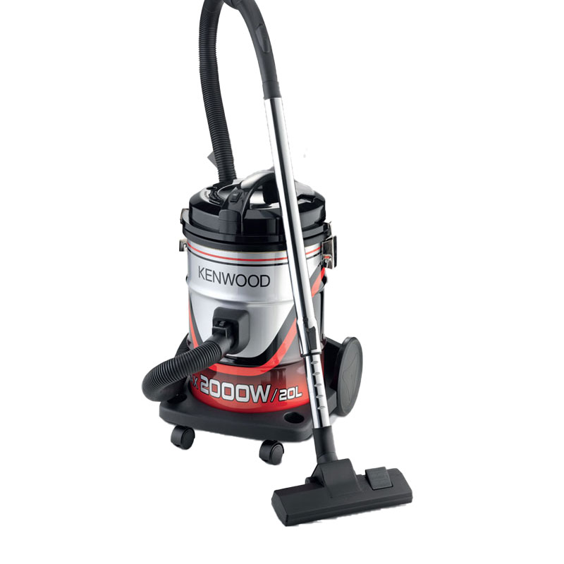 Kenwood Drum Vacuum Cleaner 2000W 20L Tank With 8M Extra Long Power Cord Removable &Amp; Washable Filter Multi Surface For Home Office Vdm40.000Br