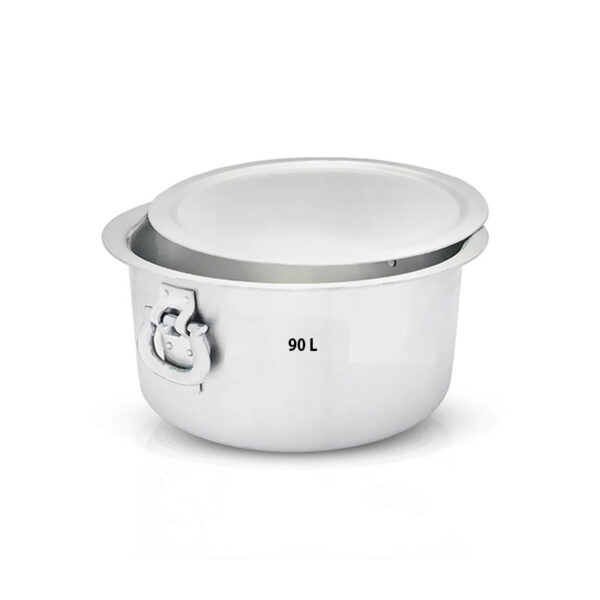 Nadstar Aluminium Sufuria 90L With Lid &Amp; Handle 11.5Kg Gauge 8 Aluminium Tapela  Patila With Handles Commercial Tope No.46