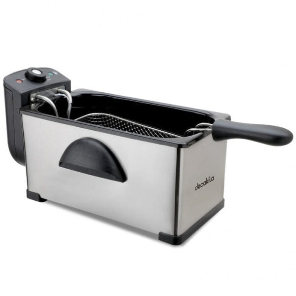 Decakila Deep Fryer 3L Stainless Steel 2000W Temperature 115-190C 304 Stainless Steel Heating Element Oil Fryer Keec056M