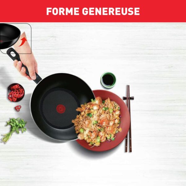 Tefal Super Cook Frypan 20Cm Non Stick Thermo Signal 100% Safe Frying Pan Black Aluminium B4590284