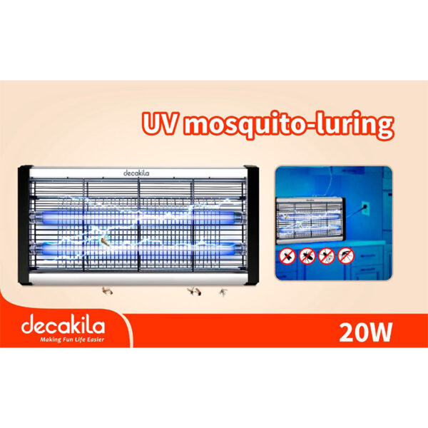 Decakila Mosquito Killing Lamp 20W Safety Frame High Voltage No Chemical Metal Hanging Chain Kemq003W
