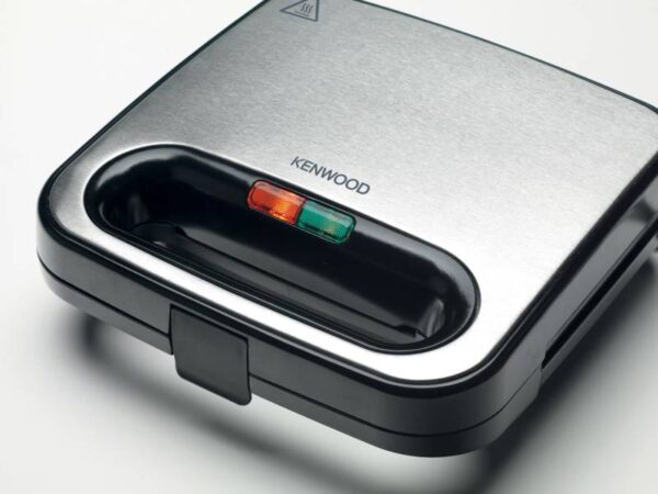 Kenwood Sandwich Maker 2 Slice Sandwich Grill Griddle Removable Non-Stick Plate Safety Thermal Smm00.000Si