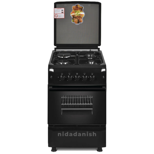 Westpoint Cooker 50X55Cm 3 Gas Burners 1 Electric Plate With Electric Oven &Amp; Grill Black Wcer5531E0N