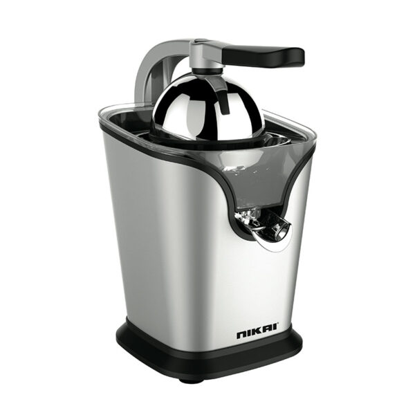 Nikai Electric Citrus Juicer 100W Stainless Steel Spout Ss Housing Orange Juicer Electric Noiseless Extraction Anti Slip Citrus Squeezer Nj4747C
