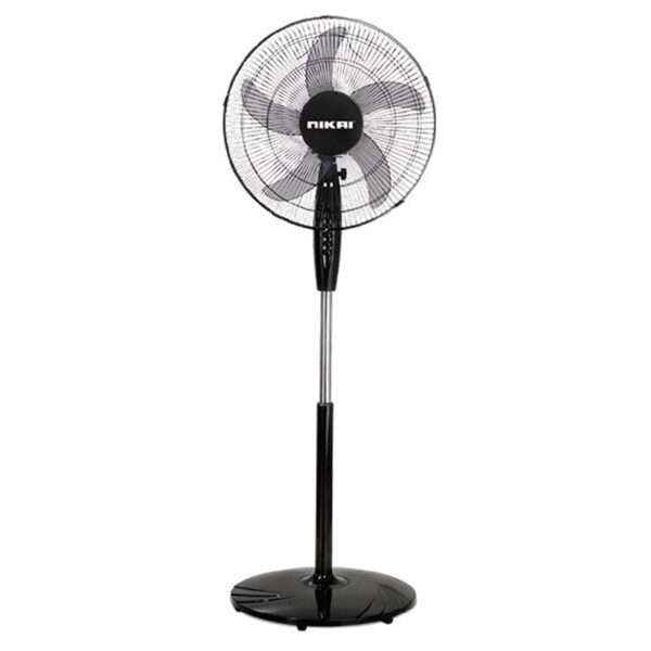 Nikai Stand Fan 16&Quot; 3 Speed 45 W Plastic Blade 5 Leaf “As” Transparent Blades 60 Minutes Timer Wide Angle Horizontal Oscillation Npf1631T