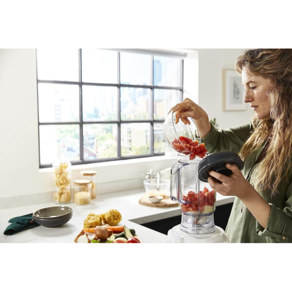 Kenwood Food Processor 1000W Multi-Functional With 3 Stainless Steel Disks Blender Grinder Mill Juicer Extractor Whisk Dough Maker Citrus Juicer Fdp65.750Wh