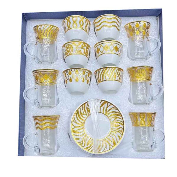 Nadstar Espresso Cup &Amp; Saucer Cawa Cup Golden Print 60Ml 715-18