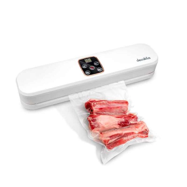 Decakila Vacuum Sealer Machine 100W One Touch Operation 60Kpa Air Sealing Machine For Food Preservation Dry &Amp; Moist Sealing Kett039W