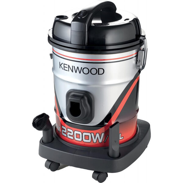 Kenwood Drum Vacuum Cleaner 2200W 25L Tank Vacuum Cleaner With 8M Extra Long Power Cord Removable &Amp; Washable Filter Multi Surface For Home &Amp; Office Vdm60.000Br