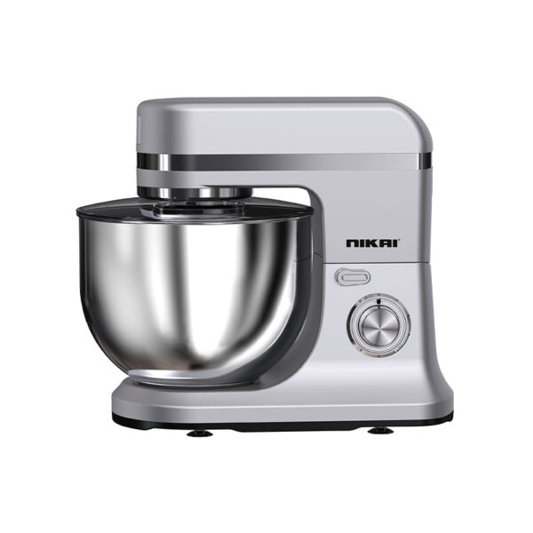 Nikai Kitchen Machine 1500W 12L 6 Speeds + Pulse 3 Attachments Continuous Speeds Splash-Proof Lid Die Cast Aluminium Hooks Dual Speeds And Stainless-Steel Whisk Nsm1200A