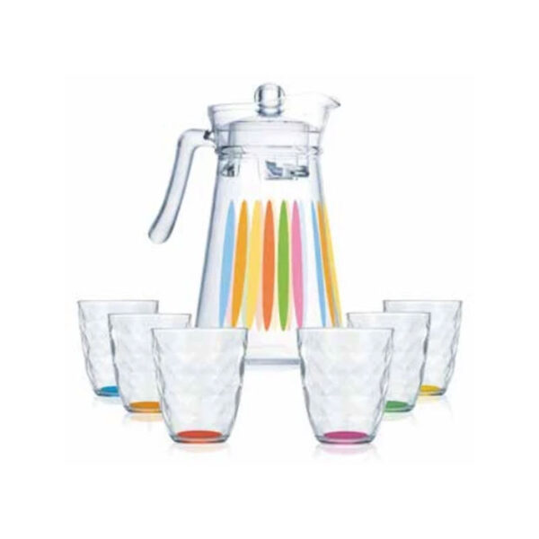 Luminarc Jug Set 7Pcs Neo Kone Rainbow P1080