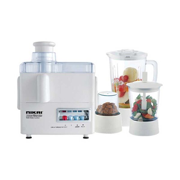 Nikai Juicer And Blender 4In1 300W 1.6L Juicer Blender Meat Chopper Grinder &Amp; Pulse Powerful Motor With Thermostat Nfp1724N