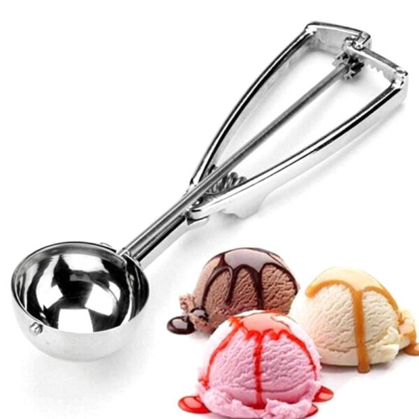 Ice Cream Scoop With Spring Mechanism Stainless Steel