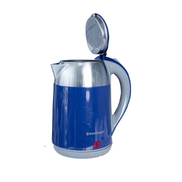 Westpoint Kettle 2L 2200W Stainless Steel Water Level Indicator Auto Switch Off 360 Rotative Base Card Storage Indicator Light Wkts-201822.Ir