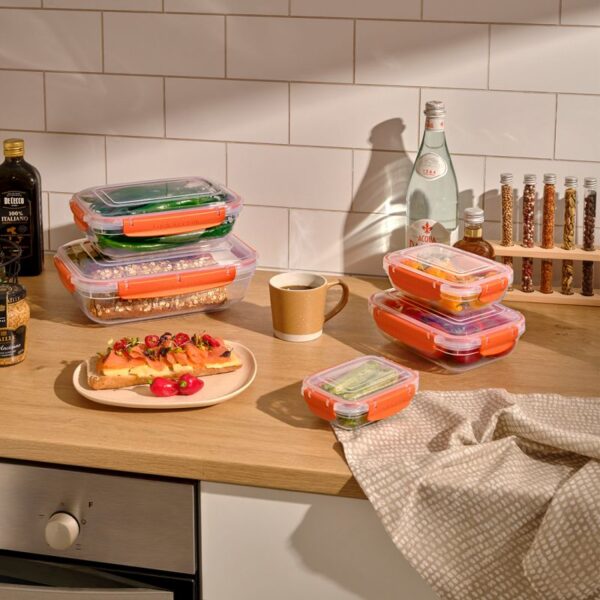 Dunya Plastic Container Rectangle 975Ml Master Rectangle 30843
