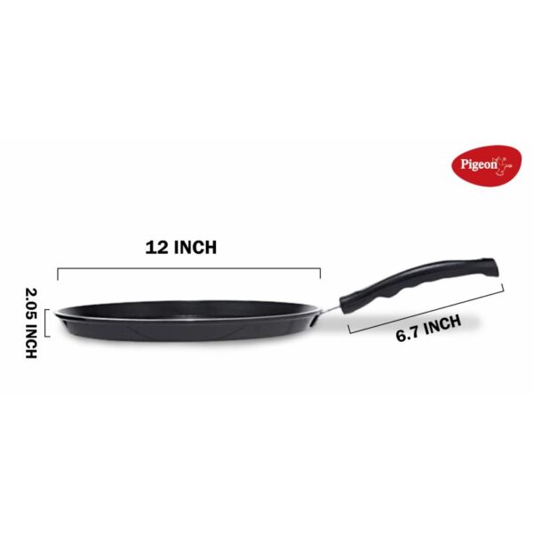 Pigeon Aluminium Non Stick Flat Tawa Forged 27Cm Non Induction Base All Stove Compatible 280 Special