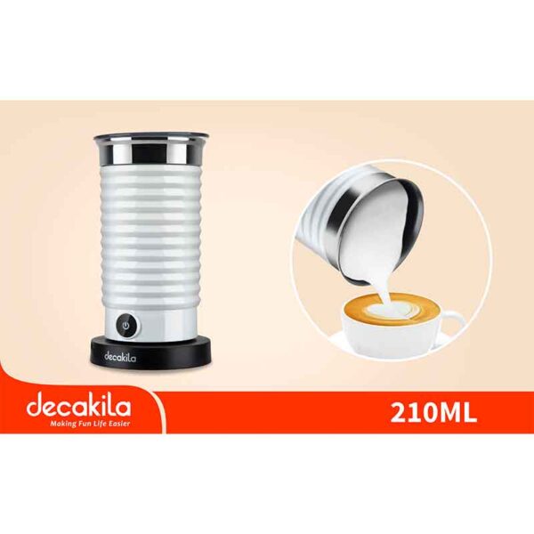 Decakila Milk Frother 550W 1 Button Easy To Start 210Ml Cold Frothing Time: 2Min Froth Maker Foam Maker Kecf015W