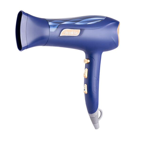 Decakila Hair Dryer 2200W Dc 2 Speed 3 Heat Setting With Diffuser &Amp; Nozzle Cold Shot Button Kehs032L