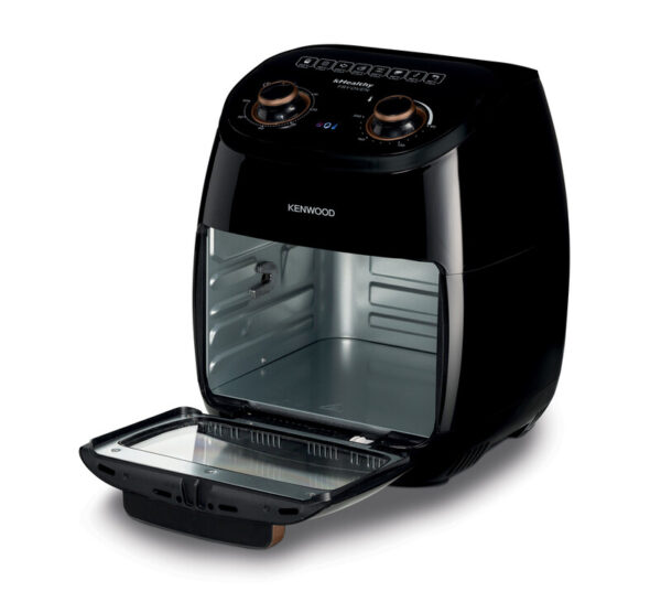 Kenwood Air Fryer Oven 11L 2000W Multi-Functional Air Fryer Cum Microwave Oven For Frying Grilling Broiling Roasting Baking Toasting Heating And Defrosting Hfp90.000Bk