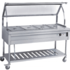 Nadstar Trolley With Glass Top 4 Pan - HBW-4G