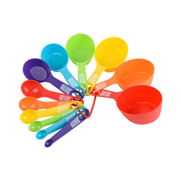 Measuring Cups &Amp; Spoons 12Pc Set Plastic For Baking &Amp; Cooking