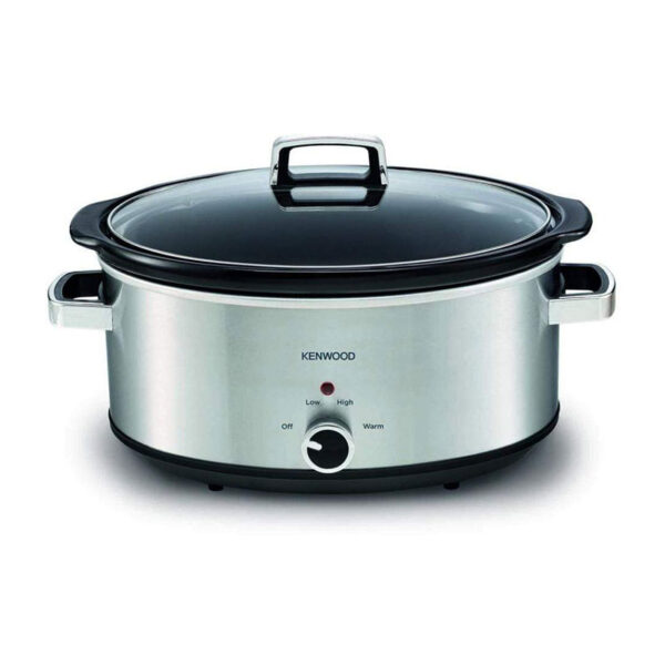 Kenwood Slow Cooker 6.5L Slow Rice Cooker With 3 Heat Settings (Low High &Amp; Warm) Preserves Flavour Herbs &Amp; Spices Are Absorbed Well Meat Becomes Extremely Tender Scm70.000Ss