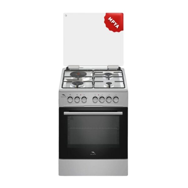 Dolphin Free Standing Cooking Range 60X60 3 Gas Burners 1 Electric Hot Plate &Amp; Electric Oven Inox Fs06060I-3G1E/E