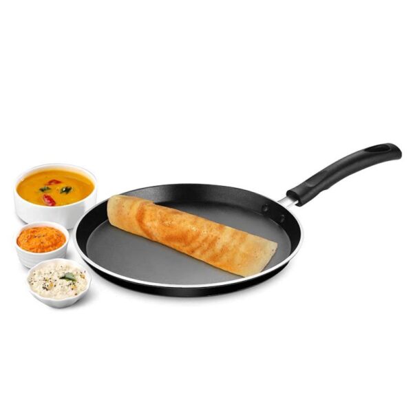 Pigeon Aluminium Non Stick Flat Tawa Forged 27Cm Non Induction Base All Stove Compatible 280 Special