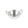 Nadstar Aluminium Classic Karai 8.25" No3 Heavy Base Aluminum Kadai Deep Frying Kadai with Handle for Kitchen