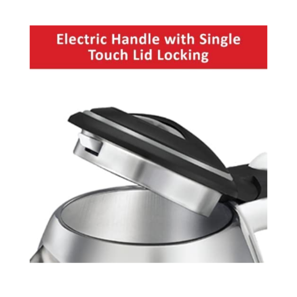 Nikai Electric Kettle 1.7L Stainless Steel 2200W With Filter And Boil Dry Protection With Auto-Shut Lid Nk420A
