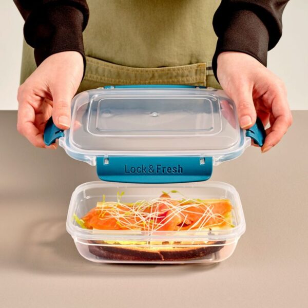 Dunya Plastic Container Rectangle 975Ml Master Rectangle 30843