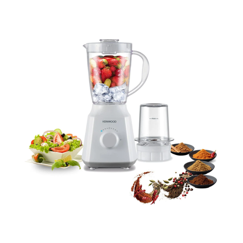 Kenwood Blender 1.5L Plastic Jar 300W With Mill &Amp; 2 Speed Pulse &Amp; Ice Crush Function Blp05.150Wh