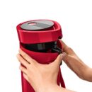 Tefal Pump Vacuum Jug Flask Ponza 1.9L Red Flask Insulated With Inner Glass K3140314