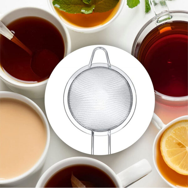 Nadstar Strainer Stainless Steel 18 Cm Multipurpose Kitchen Tea Strainer 2023006