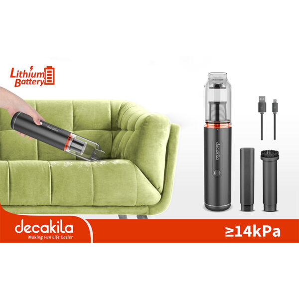 Decakila Portable Vacuum Cleaner 90W W/Usb Brushless Motor Working Time 25Min Mini Hand Held Vacuum Cleaner  Cmpv003B