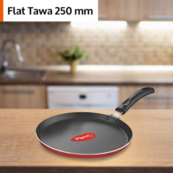 Pigeon Aluminium Non Stick Flat Tawa Forged 27Cm Non Induction Base All Stove Compatible 280 Special