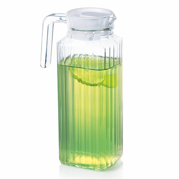Luminarc Jug Quadro Fridge 1.3L With White Lid L9918