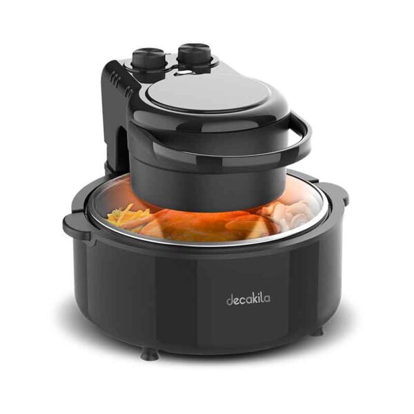Decakila Air Fryer 5L Transparent Window 1200W Single Coat Non Stick Ss304 Heating Element Keec045B