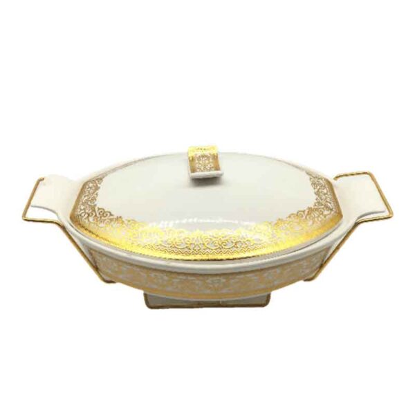 Nadstar Chafing Dish For Buffet Stoves Made Of Ceramic Soup Pot Porcelain Food Serving 375-71