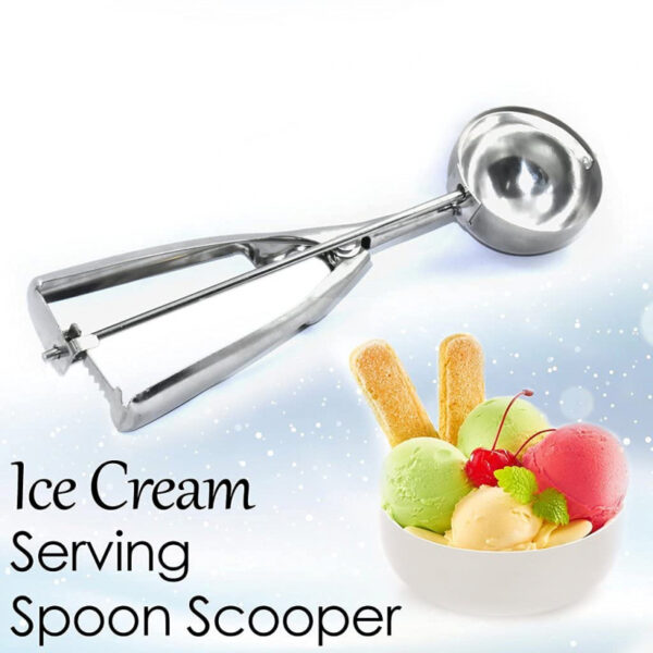 Ice Cream Scoop With Spring Mechanism Stainless Steel