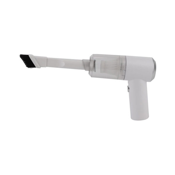 Mini Handheld Vacuum Cleaner Automatic Rechargeable For Dust Dirt For Daily Use White