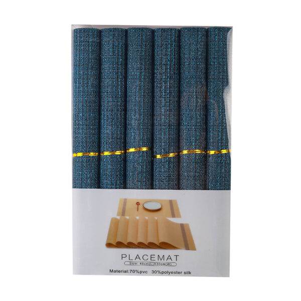 Nadstar Table Mats 45X30Cm 6Pcs Set Placemats Durable Non-Slip Kitchen Mats 30*45
