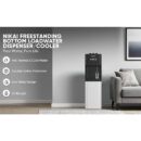 Nikai Water Dispenser 3 Tap/Faucet Bottom Loading Water Dispenser Instant Hot/Cold/Room Temperature Water Dispenser Child Safety Lock Stainless Steel Reservoir Ideal for Home and Office Silver/Black - NWD4000BS