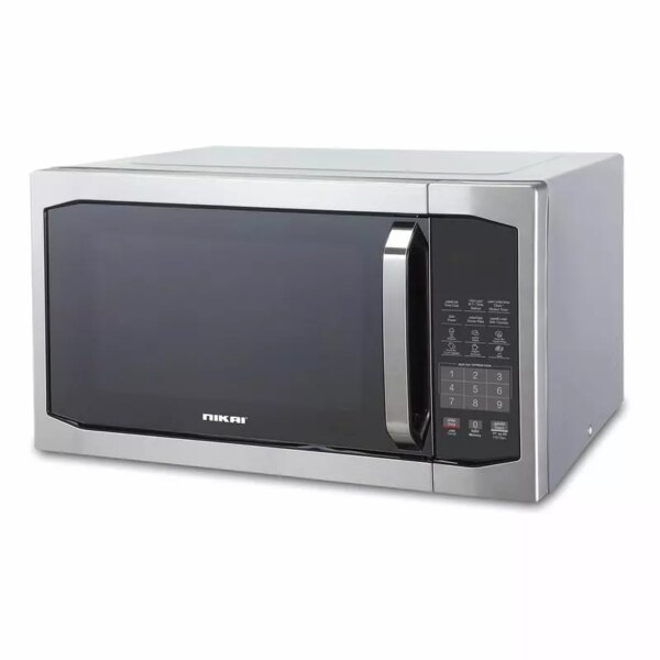 Nikai Microwave Oven 42L 1100W 11 Microwave Power Levels 7 Auto Menu With Defrost &Amp; Grill Function Membrane Digital Control Memory Function Nmo424Dg