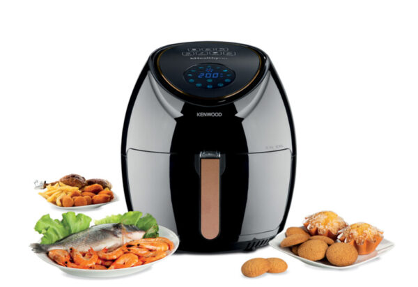 Kenwood Digital Air Fryer Xxl 5.5L 2.4Kg 1800W With Rapid Hot Air Circulation For Frying Grilling Broiling Roasting Baking And Toasting Hfp50.000Bk