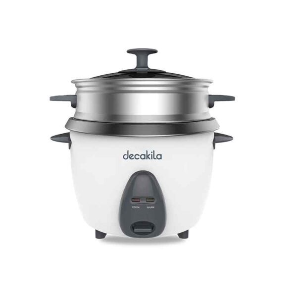 Decakila Rice Cooker 1.8L 700W 10 Cups Non Stick Easy To Clean With 1 Spoon With 1 Measuring Cup Split Power Cord Keer034W