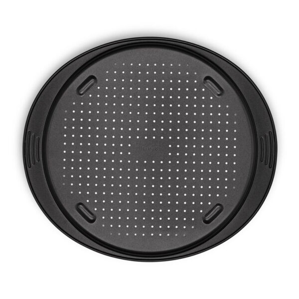 Tefal Easy Grip Pizza Pan Round 34 Cm Carbon Steel Easy Handling Large Handles Non-Stick Coating Easy Release Easy Cleaning Dark Grey J1629045